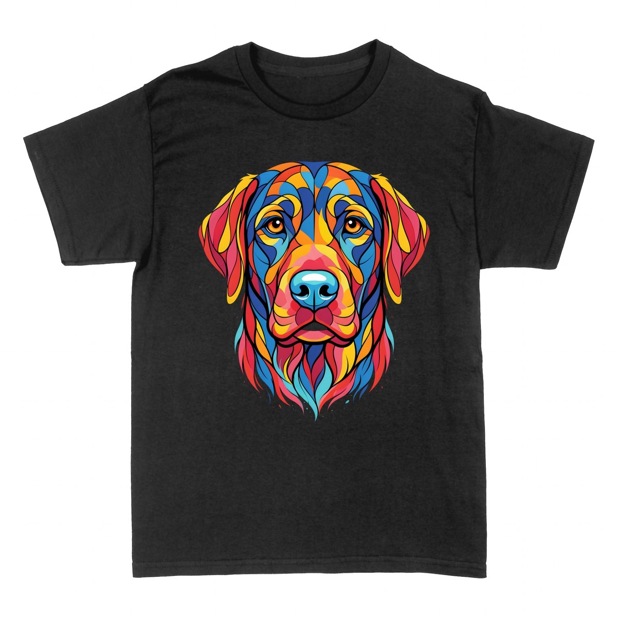 Camisetas: Labrador Pop Art Colores Vibrantes