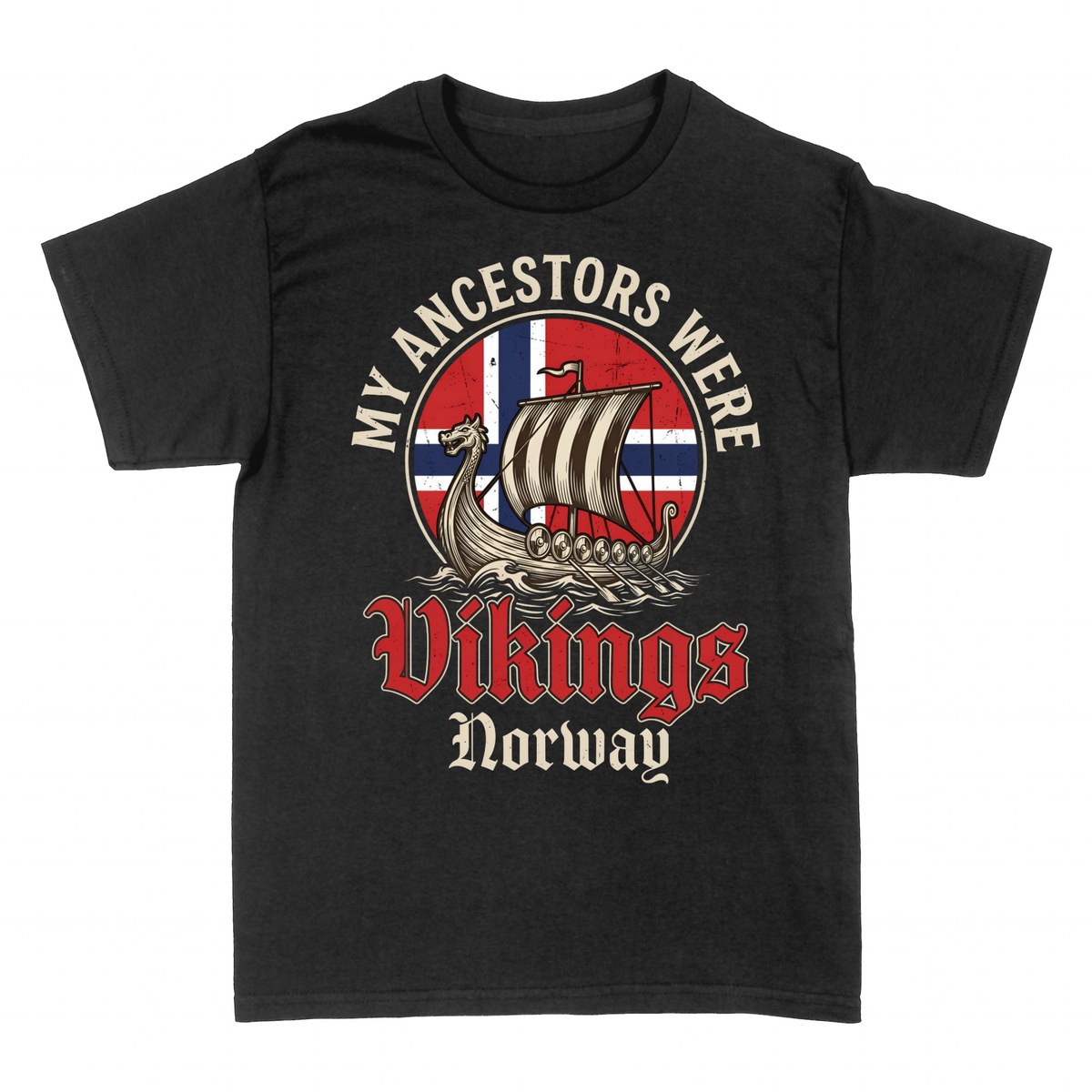 Camisetas: Mis Antepasados Eran Vikingos de Noruega