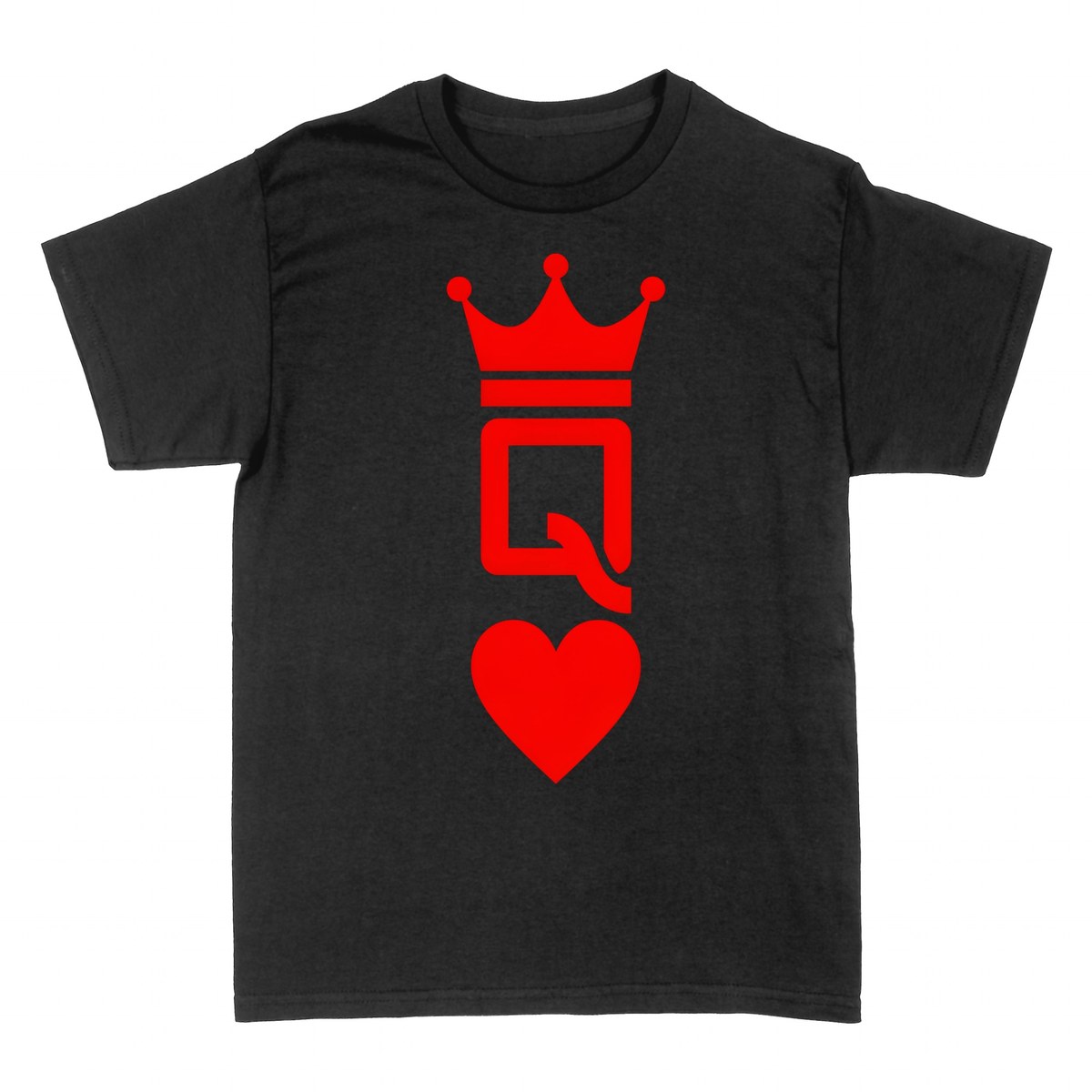 Camisetas: Reina de corazones con corona
