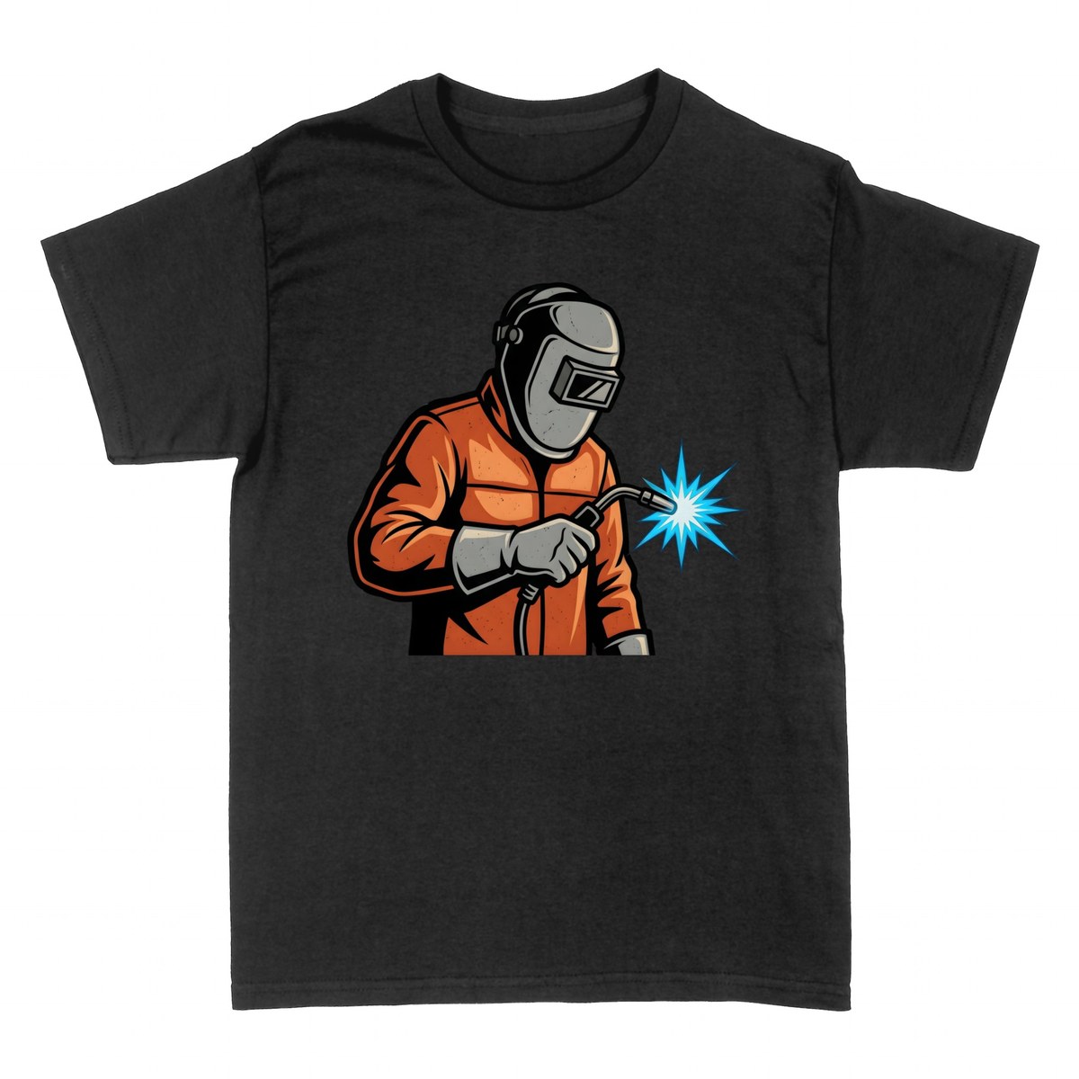 Camisetas: Soldador con Careta y Arco