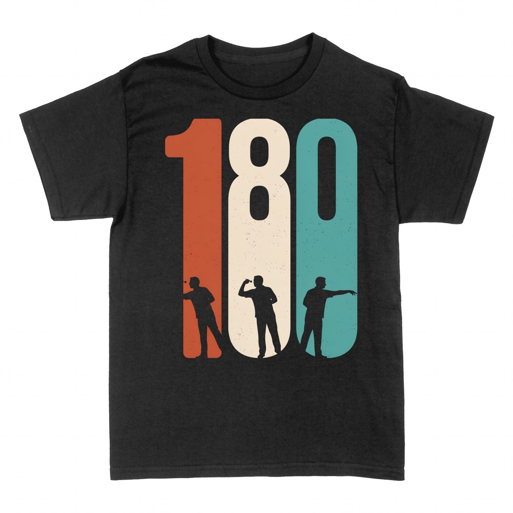 Camisetas: 180 Dardos Retro Siluetas