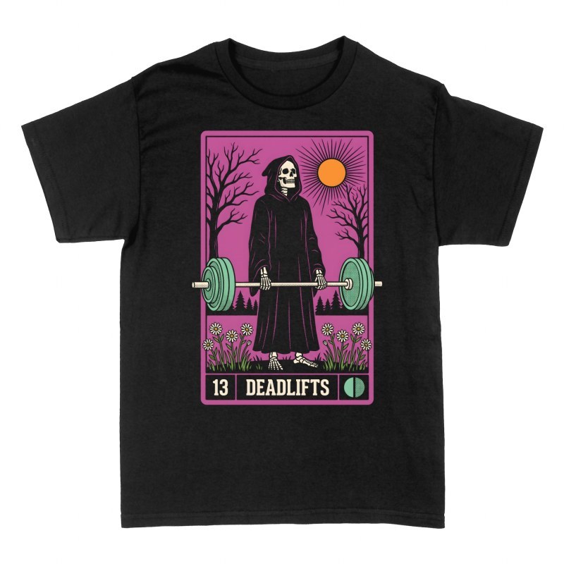 Camisetas: Carta de tarot de peso muerto con la Muerte