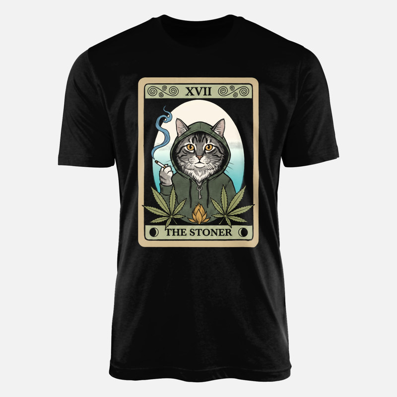 Camisetas: Carta de tarot XVII del gato fumeta
