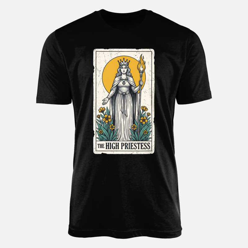 Camisetas: Carta de tarot La Sacerdotisa