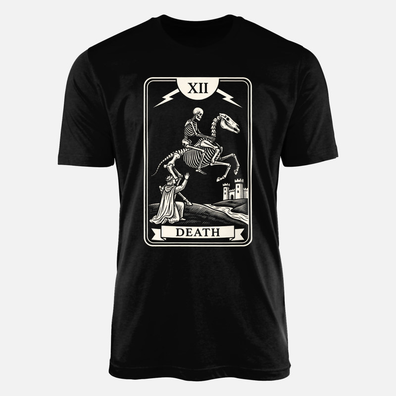 Camisetas: Carta del tarot la Muerte con esqueleto