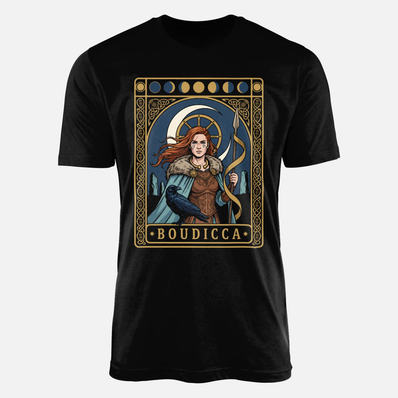 Camisetas: Guerrera celta Boudicca tarot