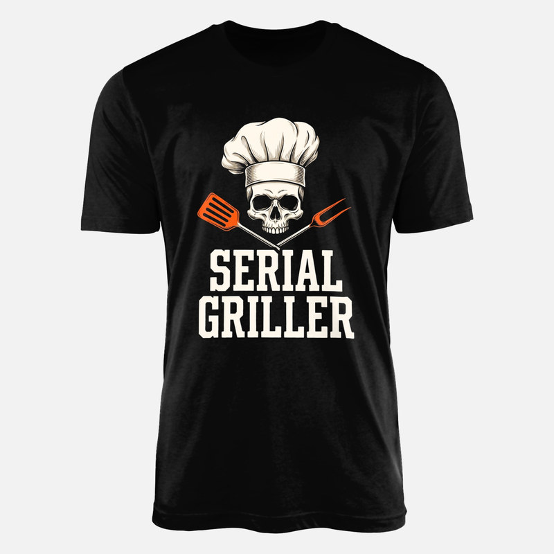 Camisetas: Calavera chef de barbacoa