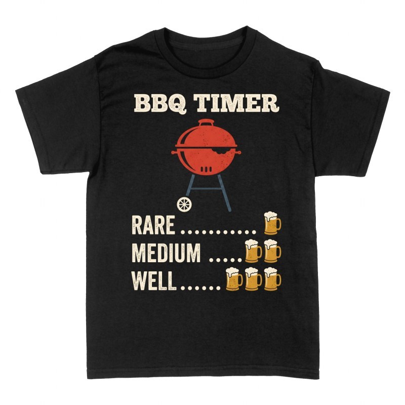 Camisetas: Temporizador de barbacoa con cerveza