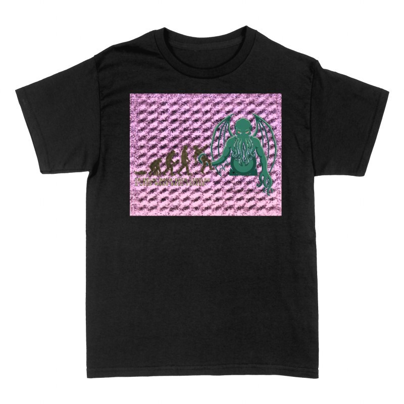 Camisetas: Evoluci&oacute;n humana interrumpida por Cthulhu