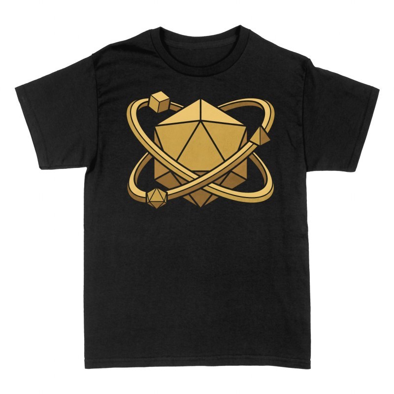 Camisetas: &Aacute;tomo de dados D20 de rol