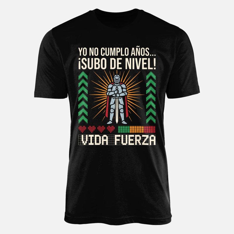 Camisetas: Yo no cumplo a&ntilde;os, subo de nivel