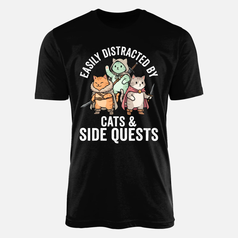 Camisetas: Gatos roleros y misiones secundarias