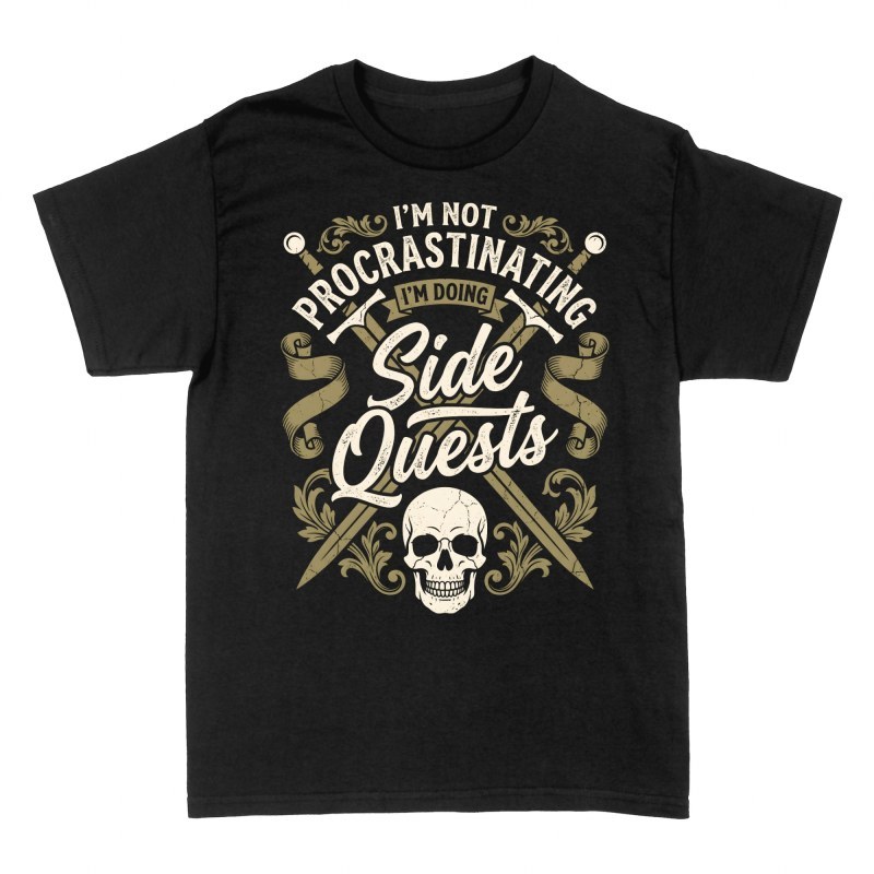 Camisetas: Misiones secundarias calavera gamer