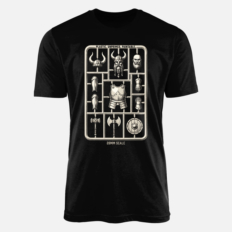 Camisetas: Matriz de miniatura vikinga 28mm