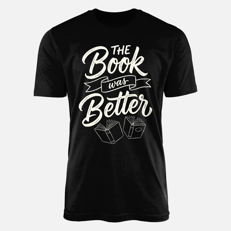 Camisetas: El libro fue mejor con libros abiertos