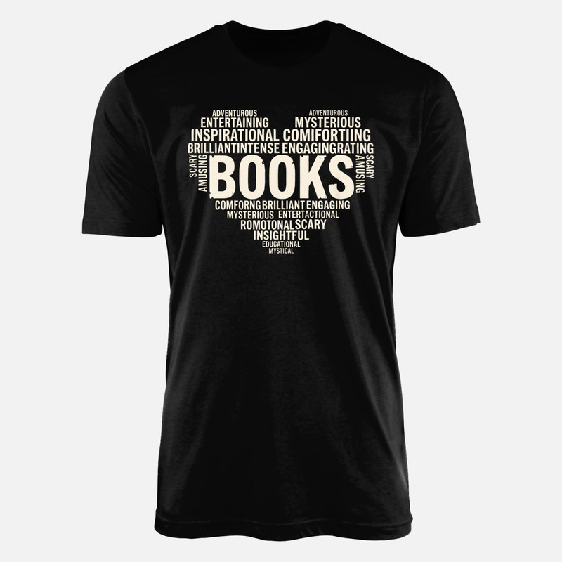 Camisetas: Coraz&oacute;n de palabras para lectores