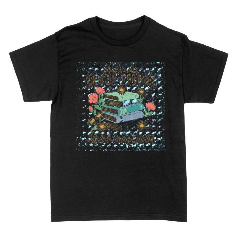 Camisetas: Nunca son demasiados libros y flores