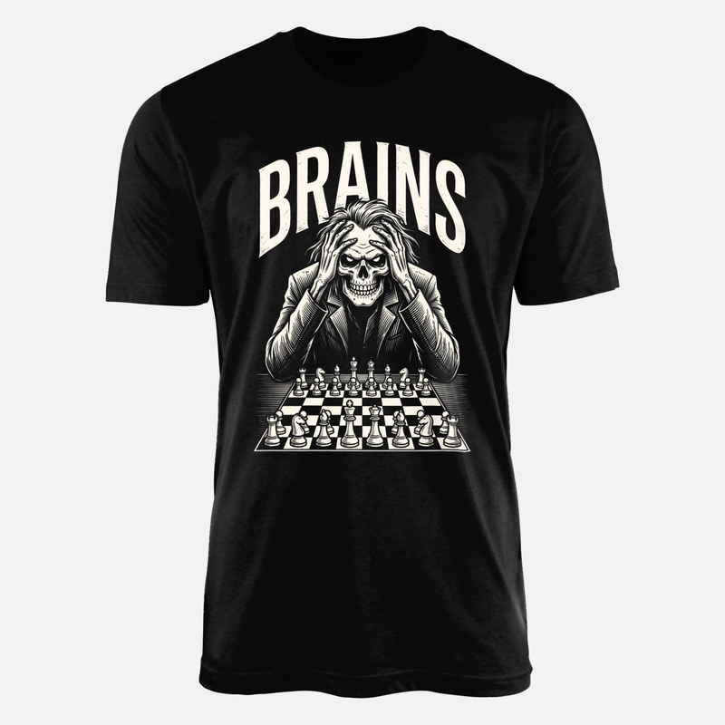 Camisetas: Zombi pensando en ajedrez Brains