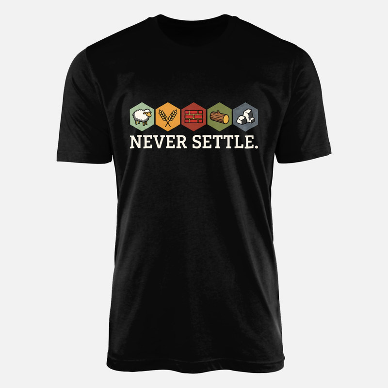 Camisetas: Never Settle Recursos de Juego