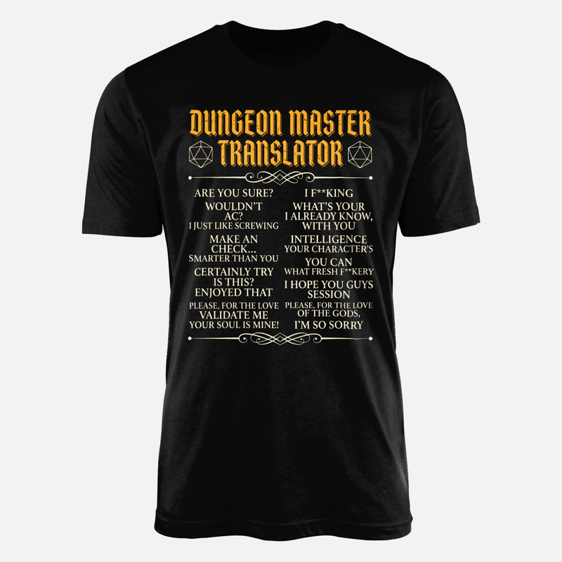 Camisetas: Traductor para Dungeon Master