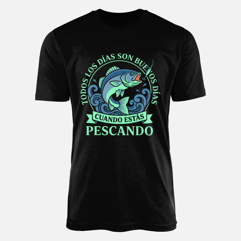 Camisetas: Buenos d&iacute;as cuando est&aacute;s pescando