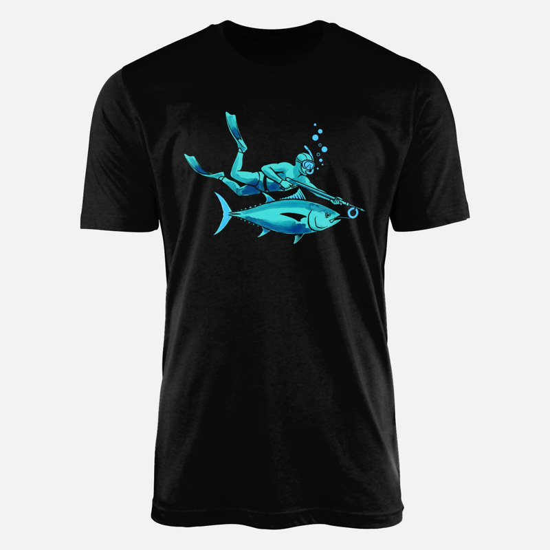 Camisetas: Pesca submarina con at&uacute;n