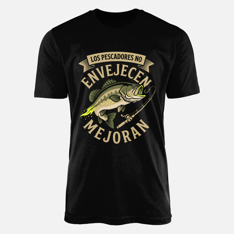 Camisetas: Los pescadores no envejecen mejoran