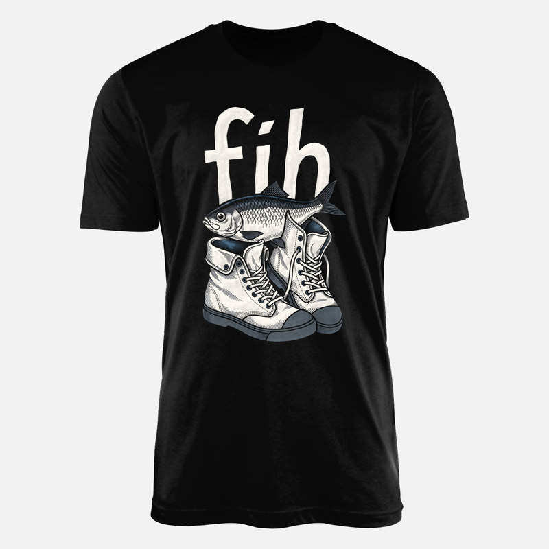 Camisetas: Pez con zapatillas meme Fih