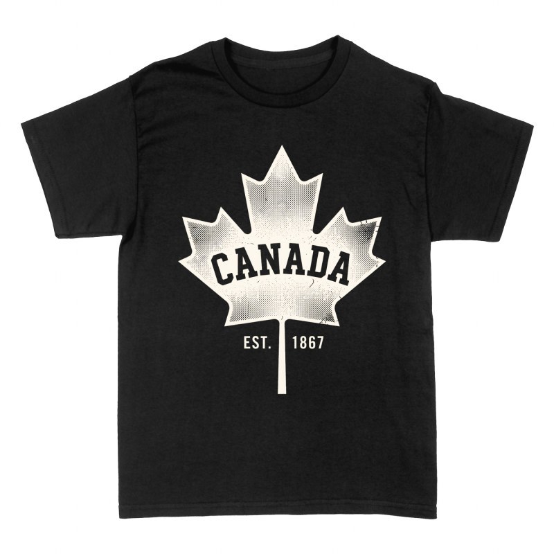 Camisetas: Hoja de arce de Canad&aacute; desgastada