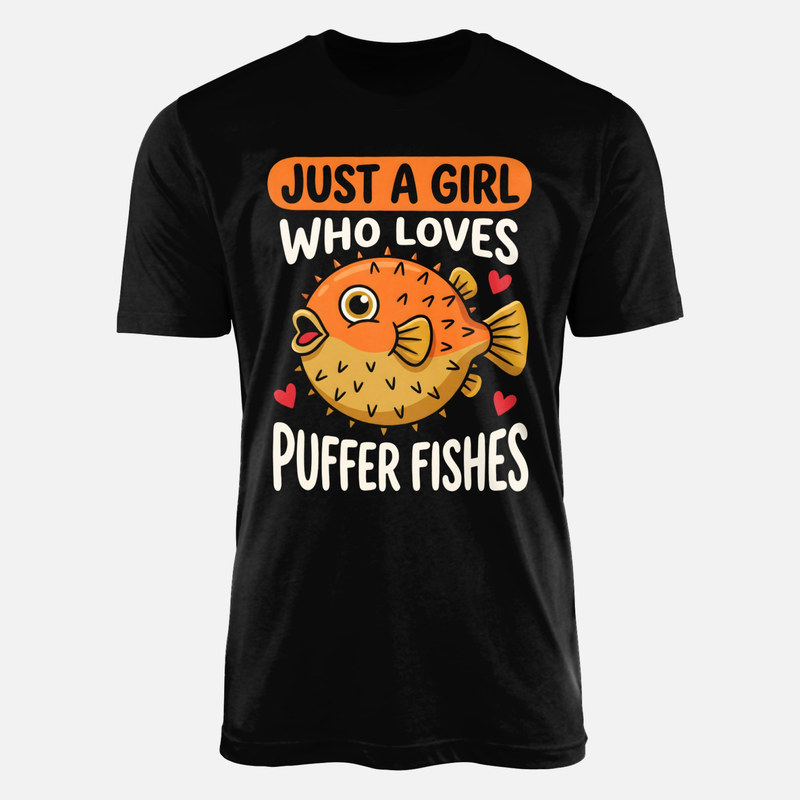 Camisetas: Chica que ama los peces globo