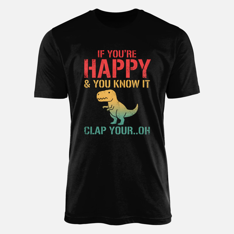 Camisetas: T-Rex brazos cortos y aplauso