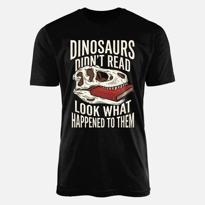 Camisetas: Los dinosaurios no le&iacute;an