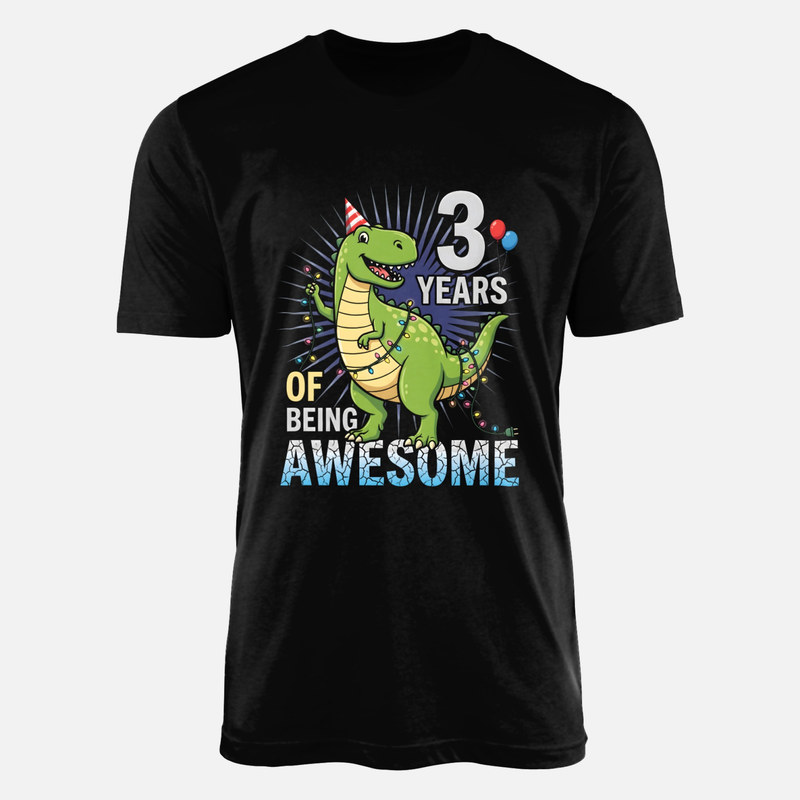 Camisetas: T-Rex 3 a&ntilde;os de ser genial