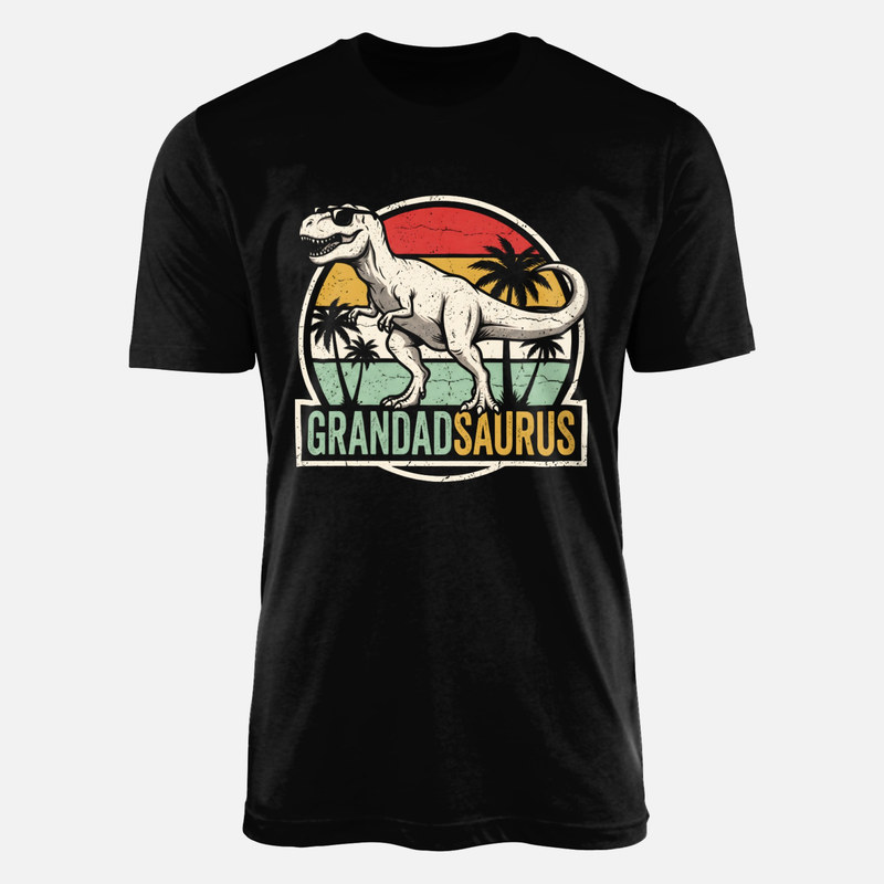 Camisetas: Abuelosaurio tiranosaurio retro