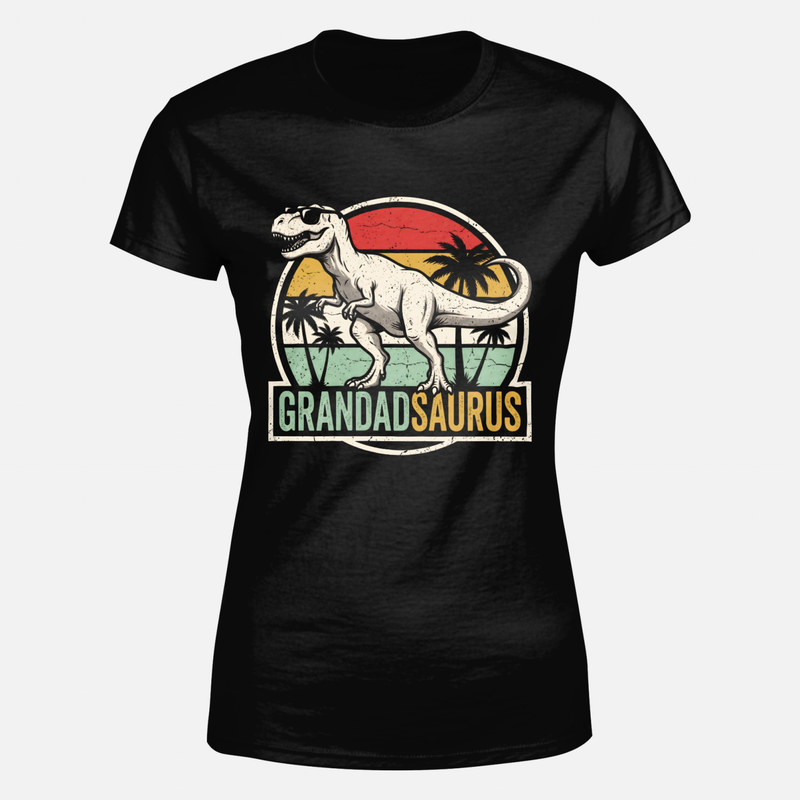 Camisetas: Abuelosaurio tiranosaurio retro