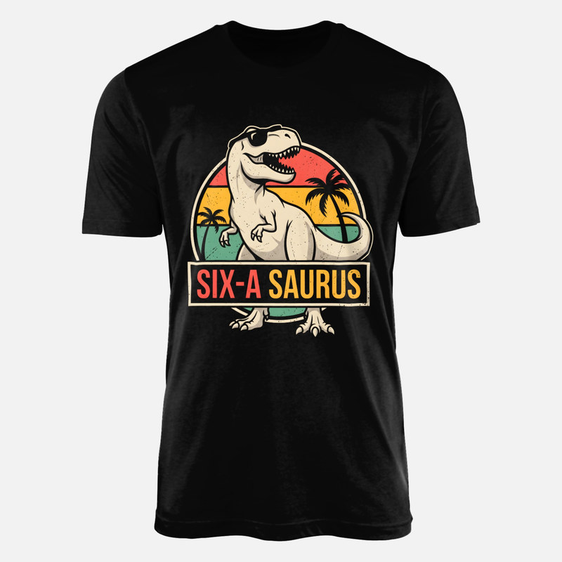Camisetas: Dinosaurio Six-A-Saurus 6 a&ntilde;os