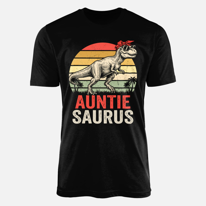 Camisetas: T&iacute;a dinosaurio con gafas de sol retro