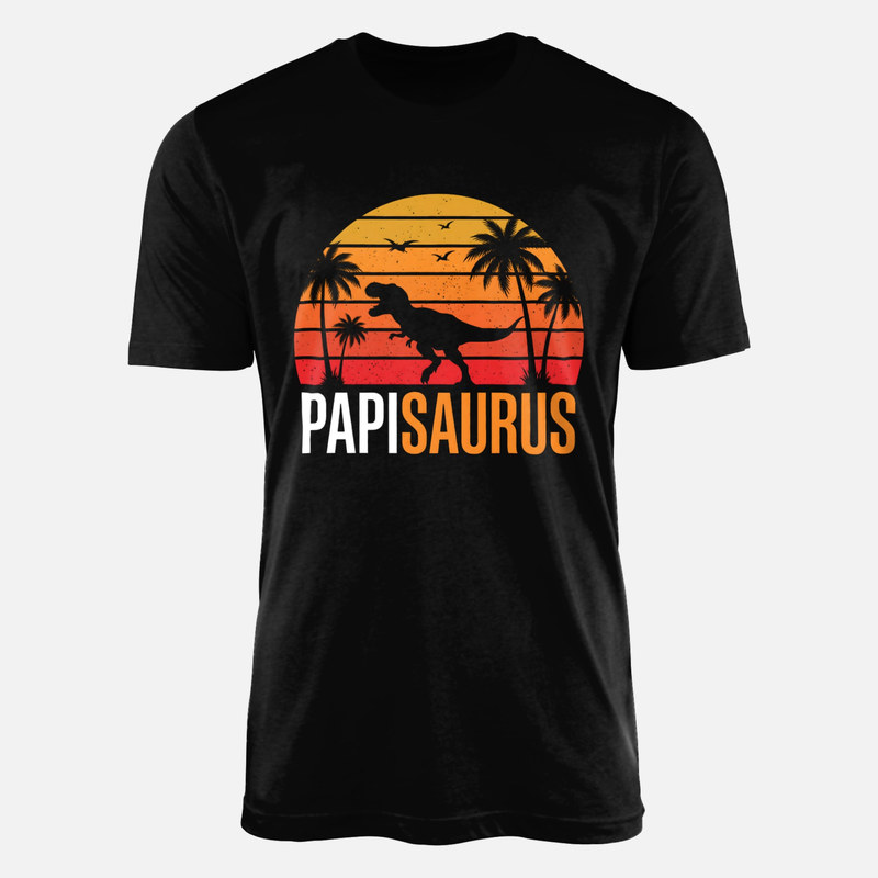 Camisetas: Papisaurus dinosaurio retro