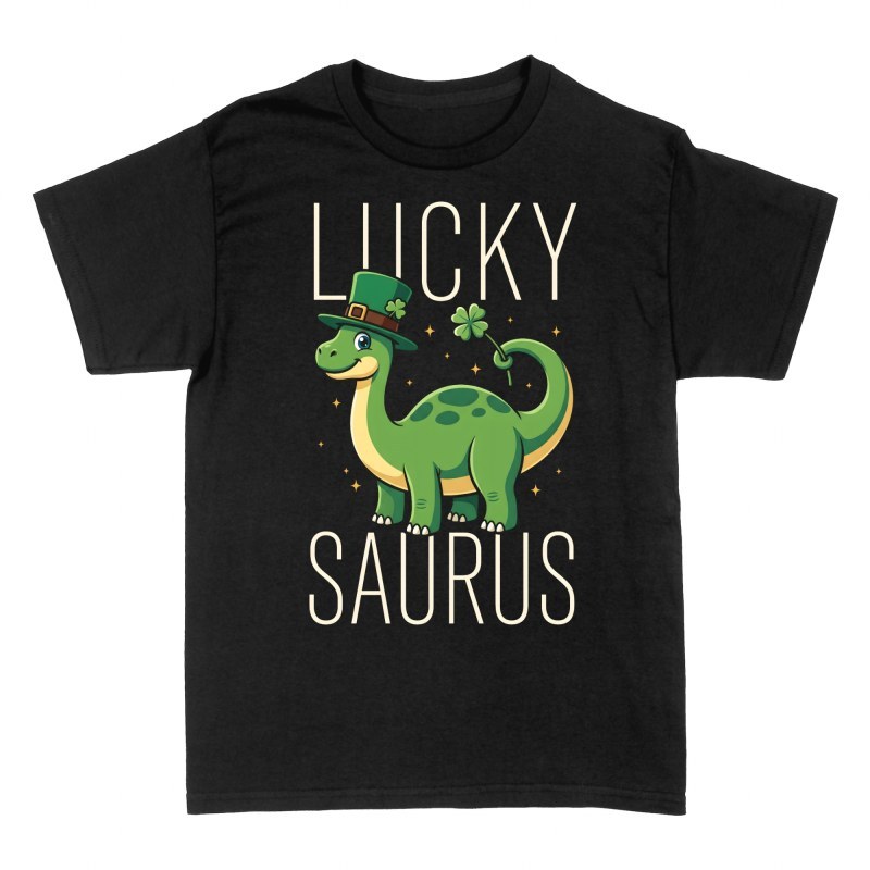 Camisetas: Dinosaurio con sombrero San Patricio