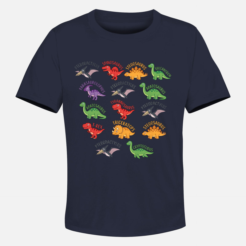 Camisetas: Dinosaurios infantiles con nombres