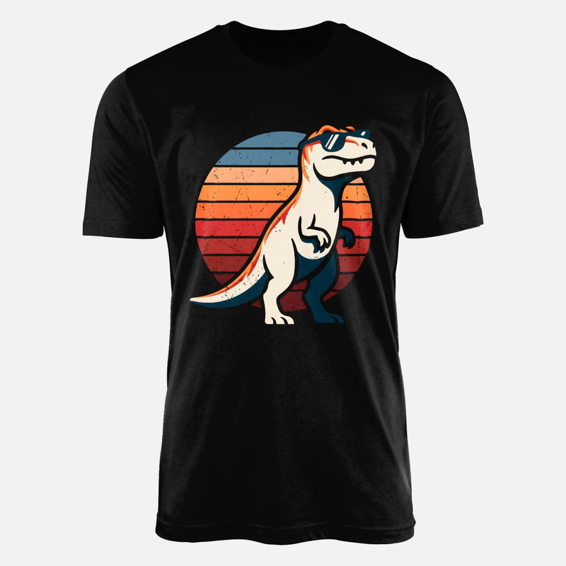 Camisetas: Tiranosaurio rex con gafas retro