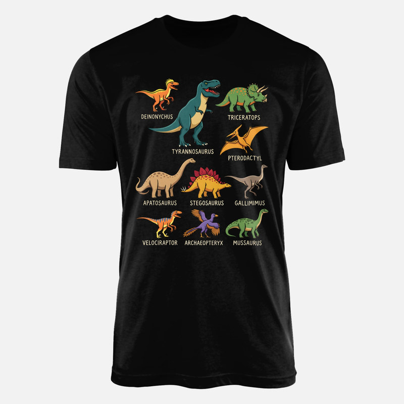 Camisetas: Colecci&oacute;n de dinosaurios con nombres