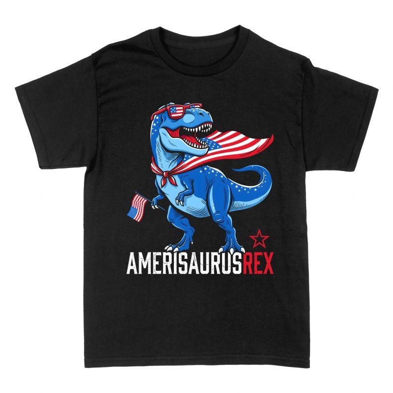 Camisetas: Amerisaurus Rex patri&oacute;tico