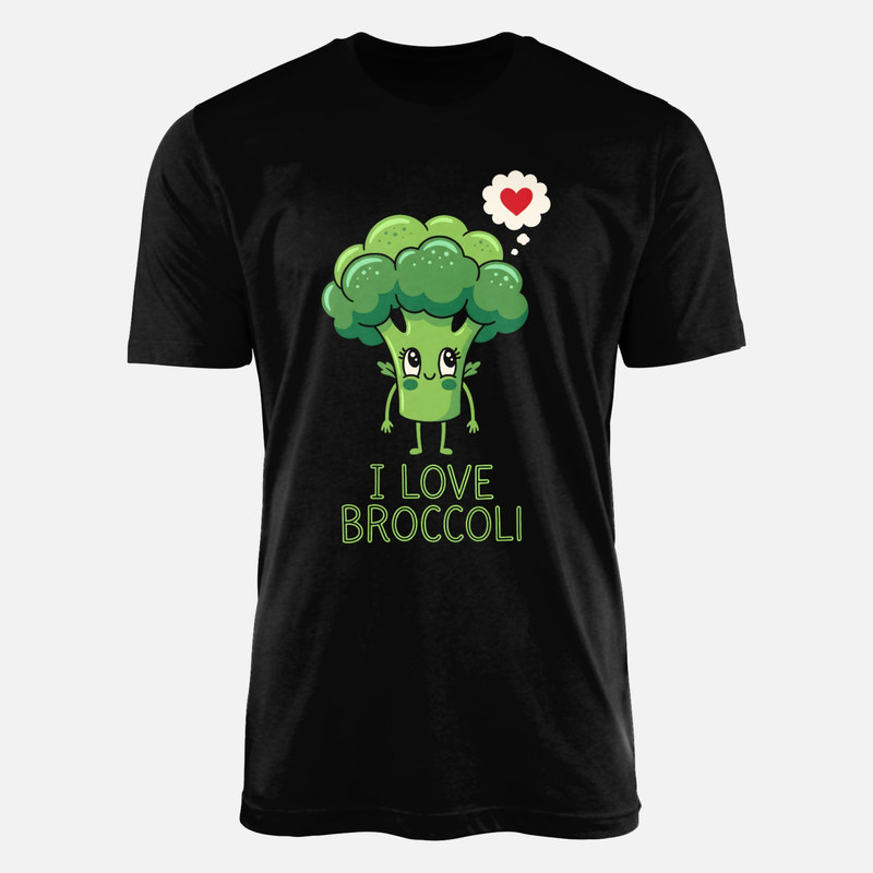 Camisetas: Br&oacute;coli kawaii enamorado
