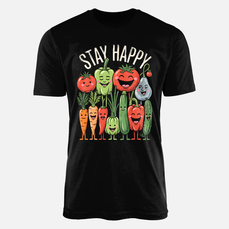Camisetas: Verduras felices Stay Happy
