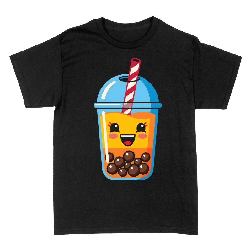 Camisetas: T&eacute; boba sonriente kawaii