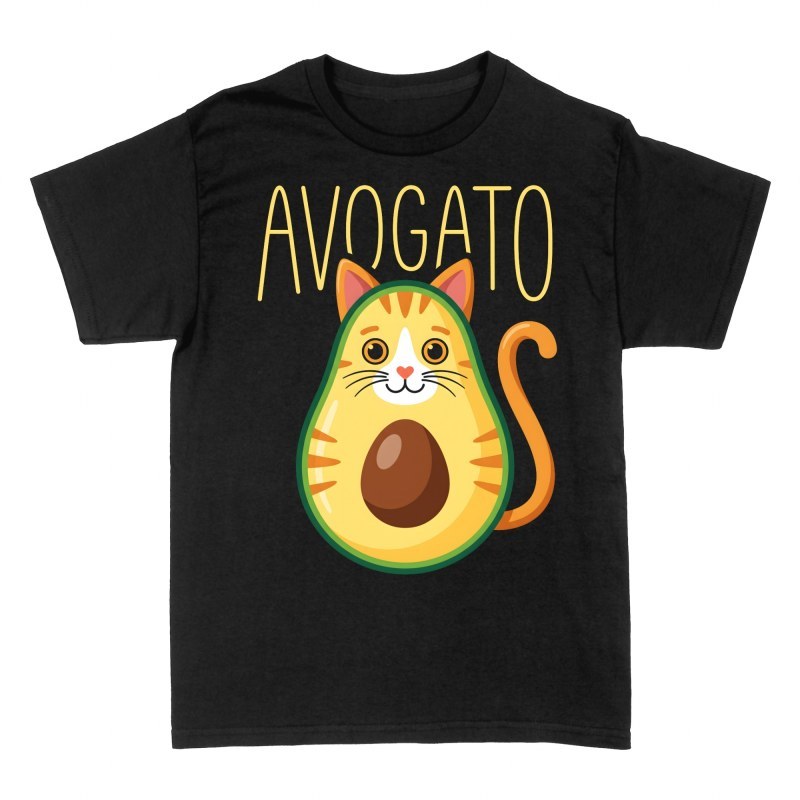 Camisetas: Avogato gato aguacate