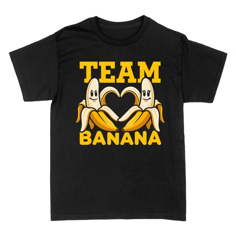 Camisetas: Pl&aacute;tanos enamorados coraz&oacute;n