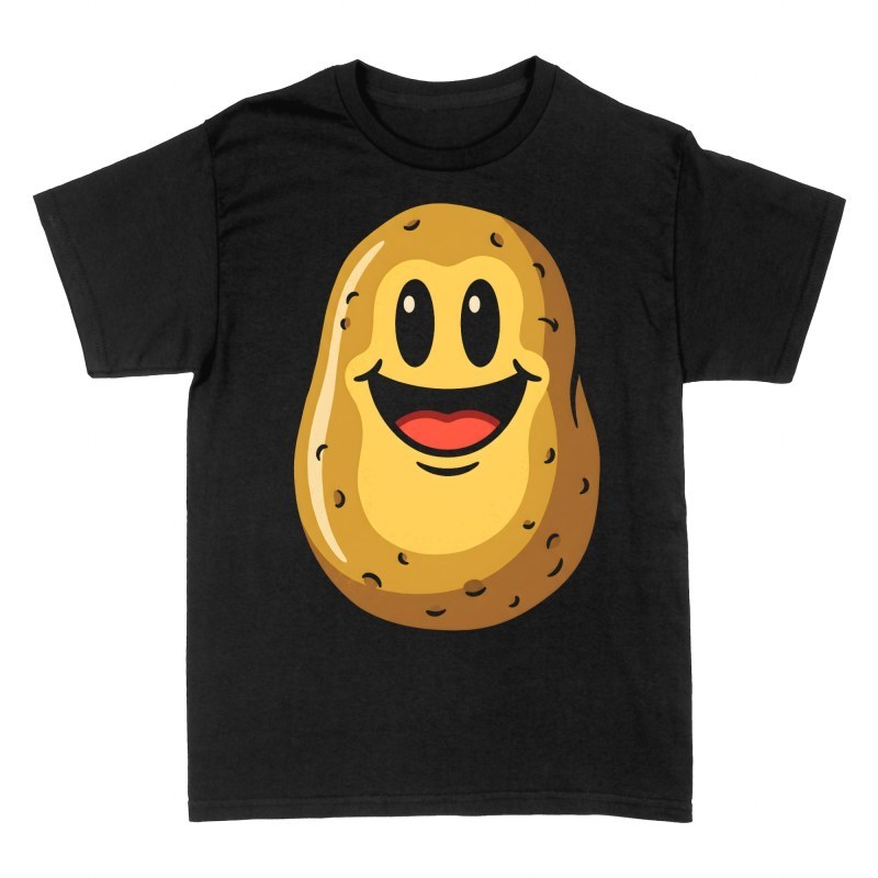 Camisetas: Patata sonriente kawaii