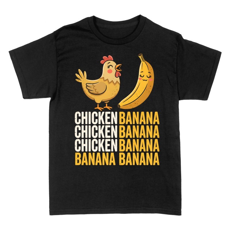Camisetas: Gallina y pl&aacute;tano kawaii Chicken Banana